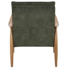 Olive Green Aldric Velvet Armchair & Ottoman Set